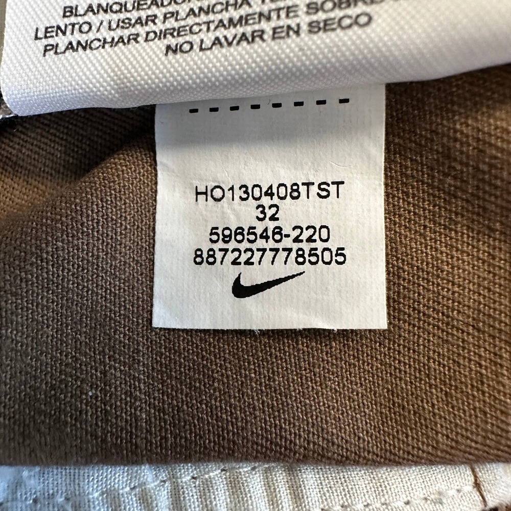 Nike x Poler Outdoor Co Chino Pants Men 32 Brown Camo Stretch Hiking Streetwear - Picture 13 of 13